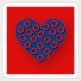 Fishman Donuts Heart Sticker